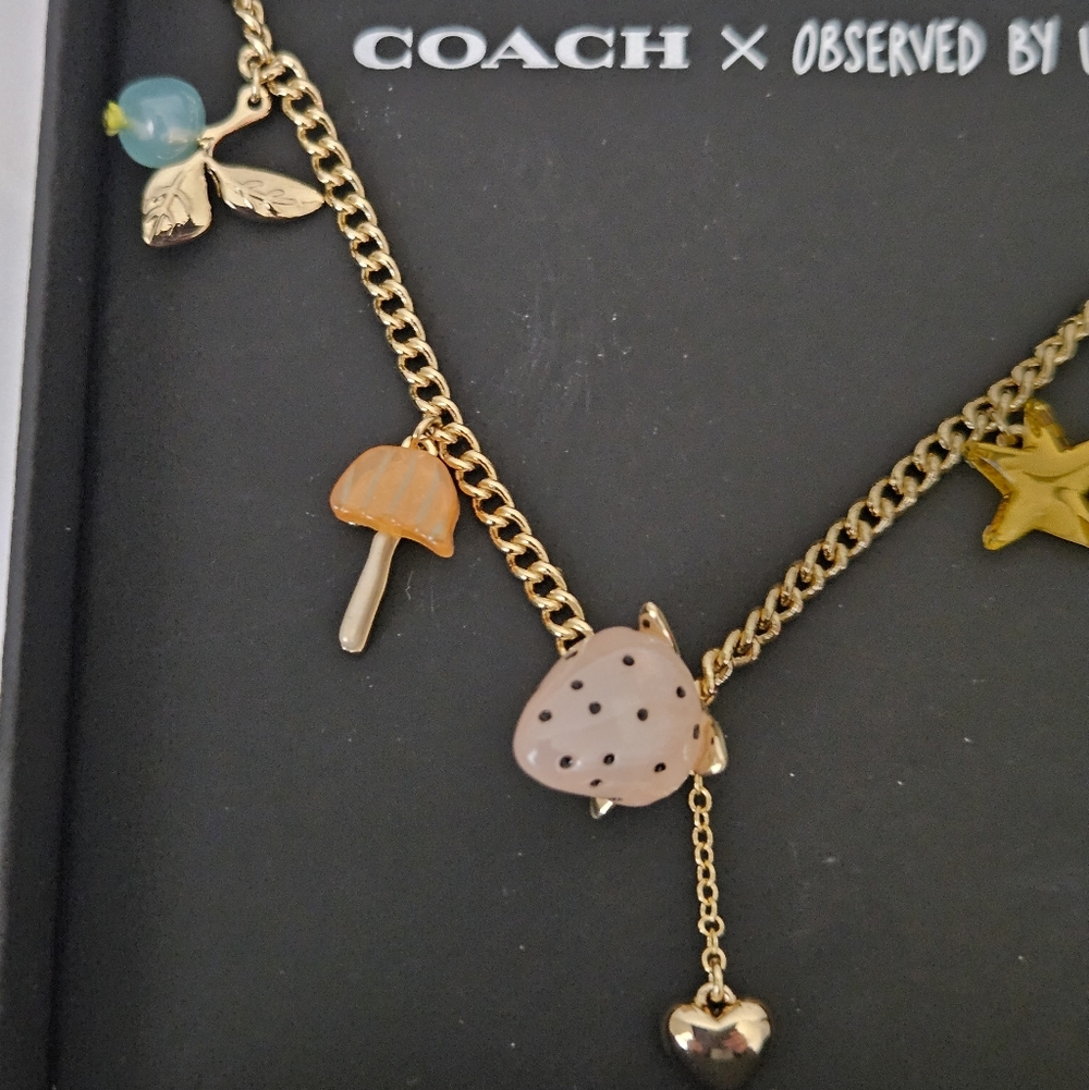 Coach NWT Charm Necklace - Picture 3 of 9